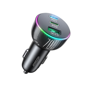 JOYROOM&trade; | 3 Port USB Oplader Til Bil - 70W - Sort - JOYROOM