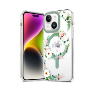 iPhone 15 Plus - LUX&trade; MagSafe Silikone Cover - Floral - LUX