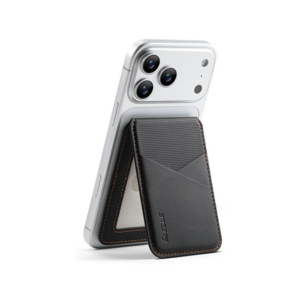 ESEBLE&trade; - RFID Læder Kortholder til iPhone - M. MagSafe - Sort - ESEBLE