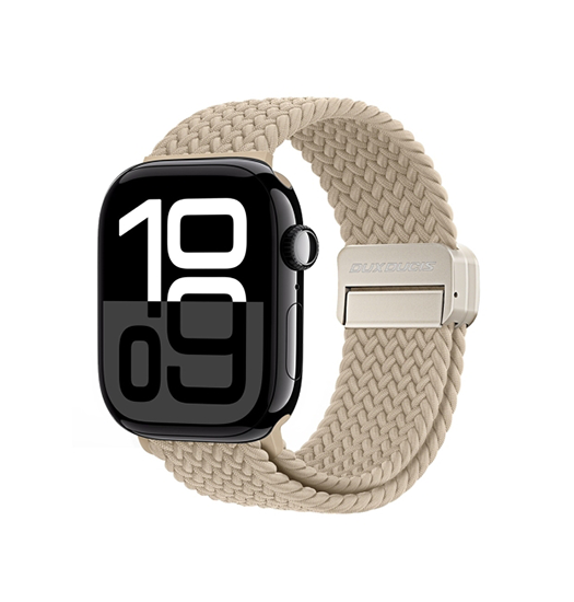 Apple Watch (42/44/SE/45/46/49mm) - DUX DUCIS™ Interwoven Nylon Rem - Beige - DUX DUCIS