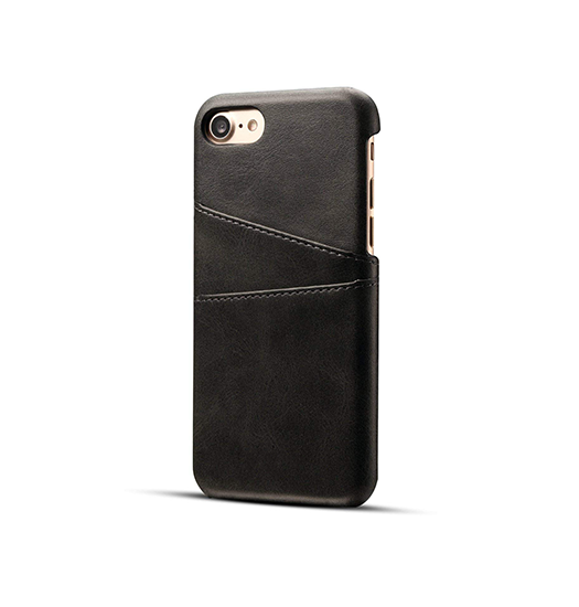 iPhone 7/8/SE(2020/2022) - NX Design™ Læder Cover M. Kortholder - Sort - NX Design