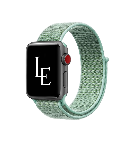 Apple Watch (42/44/SE/45/46/49mm) - L'Empiri™ Nylon Velcro Rem - Grøn - L'Empiri™