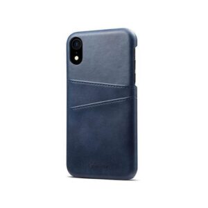iPhone XR - NX Design™ Læder Cover M. Kortholder - Blå - NX Design