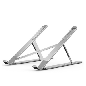 Multi-vinkel Stativ til Computer / MacBook - Sammenklappelige - Sølv - DeluxeCovers