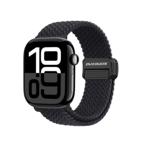 Apple Watch (42/44/SE/45/46/49mm) - DUX DUCIS&trade; Interwoven Nylon Rem - Midnight - DUX DUCIS