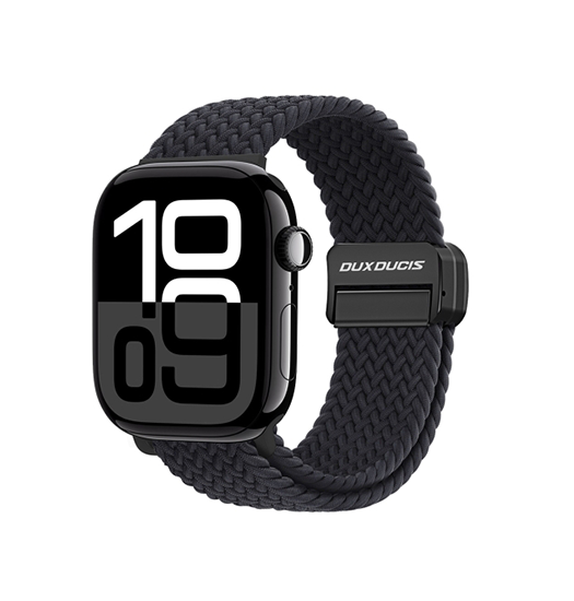 Apple Watch (42/44/SE/45/46/49mm) - DUX DUCIS™ Interwoven Nylon Rem - Midnight - DUX DUCIS