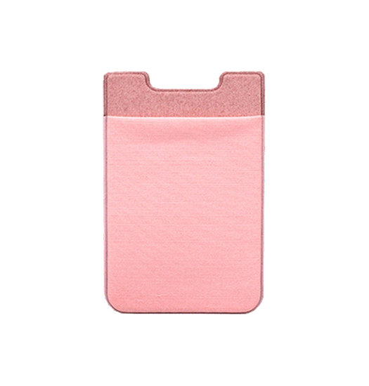 NYLON Pung Kreditkort Holder Stick On - Rose/Lyserød - DeluxeCovers