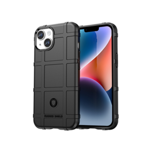 iPhone 14 Plus - RUGGED SHIELD&trade; Stødsikkert Håndværker Cover - Sort - RUGGED SHIELD