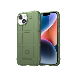 iPhone 14 Plus - RUGGED SHIELD&trade; Stødsikkert Håndværker Cover - Grøn - RUGGED SHIELD