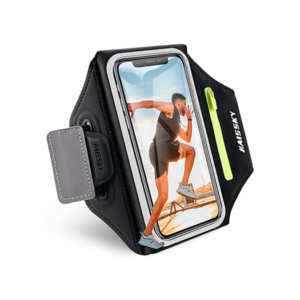 iPhone 17 Pro Max - Haisky&trade; Sportsarmbånd / Løbearmbånd - Sort - Haisky