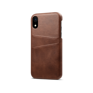 iPhone XR - NX Design&trade; Læder Cover M. Kortholder - Brun - NX Design