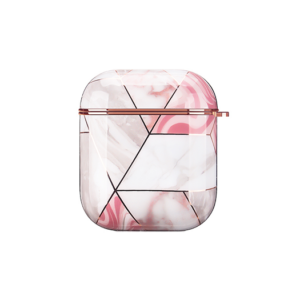 AirPods 1/2 | UNIQ&trade; Marmor Beskyttelse Cover - Rose Pearl - UNIQ