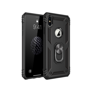 iPhone X/Xs - NX Pro&trade; Armor Cover m. Ring Holder - Sort - NX PRO