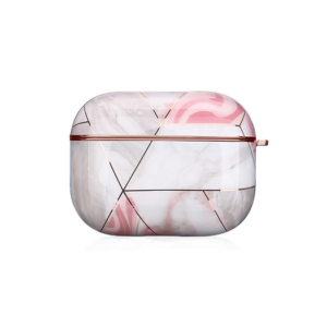 AirPods Pro | UNIQ&trade; Marmor Beskyttelse Cover - Rose Pearl - UNIQ
