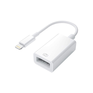 Lightning til USB-A Hun Adapter Kabel - Hvid - DeluxeCovers