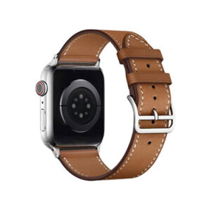 Apple Watch (42/44/SE/45/46/49mm) - IMAK&trade; Exhil Læder Rem - Brun - IMAK