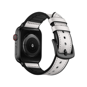 Apple Watch (42/44/SE/45/46/49mm) - Milano Vegan Læder Rem - Hvid - Milano