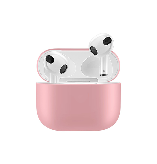 AirPods 3 | Simple Silikone Beskyttelse Cover - Lyserød - Electroplating