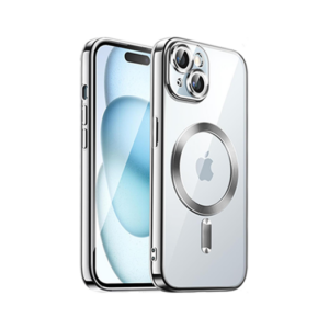 iPhone 15 Plus - Valkyrie Silikone Hybrid Cover m. MagSafe - Sølv - Valkyrie