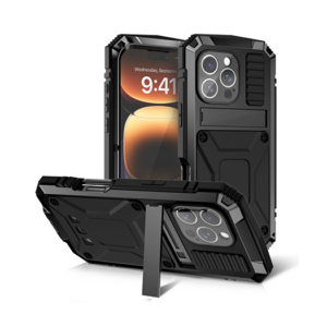 iPhone 16 Pro - R-JUST&trade; Safeguard Vandtæt 360°Cover - Sort - R-JUST&trade;