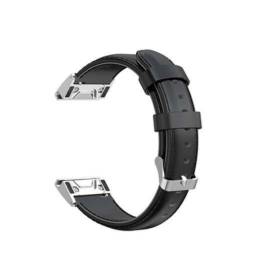 Garmin 20mm - L'Empiri™ Venture Læder Rem - Classic Sort - L'Empiri™