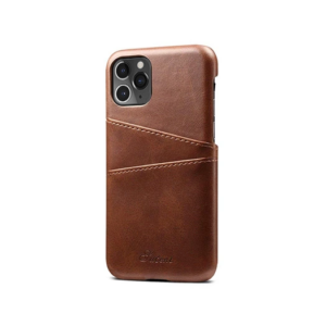 iPhone 11 Pro - NX Design™ Læder Cover M. Kortholder - Brun - NX Design