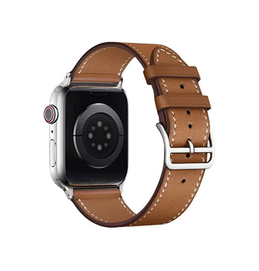 Apple Watch (38/40/SE/41/42mm) - IMAK™ Exhil Læder Rem - Brun - IMAK