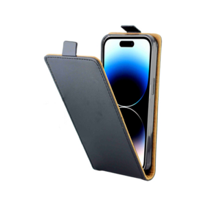 iPhone 14 Pro - Diary Vertikal Læder FlipCover Etui - Sort - Diary Vertikal