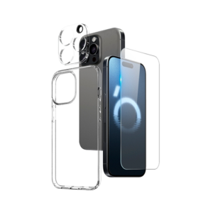 iPhone 16 Pro - 3-i-1 Beskyttelsesæt Cover & Beskyttelsesglas - DeluxeCovers