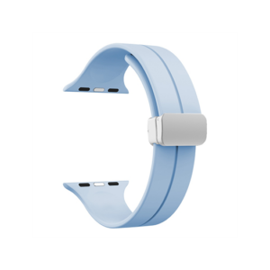 Apple Watch (42/44/SE/45/46/49mm) - S-Line&trade; Silikone Rem - Lyseblå - S-Line&trade;