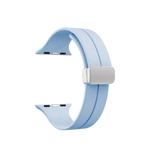 Apple Watch (42/44/SE/45/46/49mm) - S-Line™ Silikone Rem - Lyseblå - S-Line™