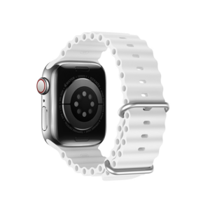Apple Watch (38/40/SE/41/42mm) - DUX DUCIS® Wave Silikone Rem - Hvid - DUX DUCIS
