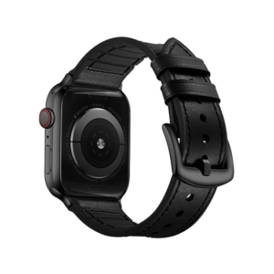 Apple Watch (38/40/SE/41/42mm) - Milano Vegan læder Rem - Sort - Milano