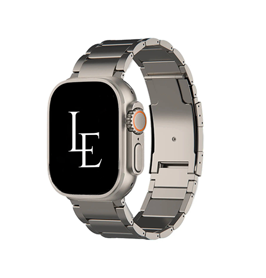 Apple Watch (42/44/SE/45/46/49mm) - L'Empiri™ X37 Ægte Titanium Rem - Natural - L'Empiri™