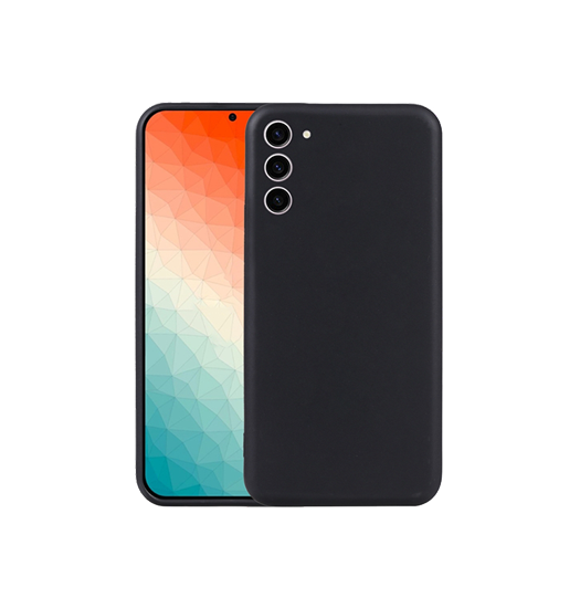 Samsung Galaxy S24 Plus - Deluxe™ Soft Touch Silikone Cover - Sort - DeluxeCovers