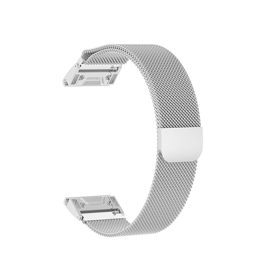 Garmin 26mm - L'Empiri™ Milanese Loop / Rem - Sølv - L'Empiri™
