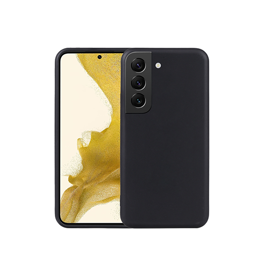 Samsung Galaxy S23+ - Deluxe™ Soft Touch Silikone Cover - Sort - DeluxeCovers