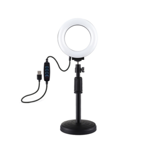 DELUXE&trade; - Lumen Ringlys Stander M. USB - Sort - PULUZ