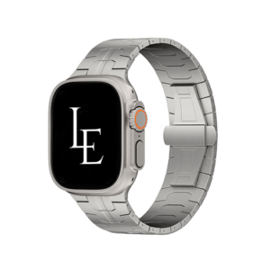 Apple Watch (38/40/SE/41/42mm) - L'Empiri&trade; X36 Ægte Titanium Rem - Sølv - L'Empiri&trade;