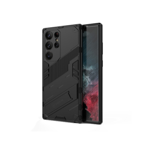 Samsung Galaxy S23 Ultra - Eagle&trade; PRZ Stødsikkert Cover M. Kickstand - Sort - Eagle&trade;
