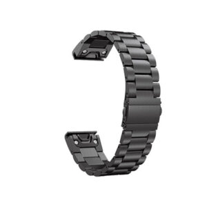 Garmin 26mm - CNC Pro Rustfrit Stål Urlænke - Sort - CNC