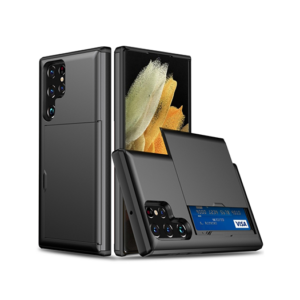 Samsung S24 Ultra - Deluxe&trade; Håndværker Cover M. Kortholder - Sort - DeluxeCovers