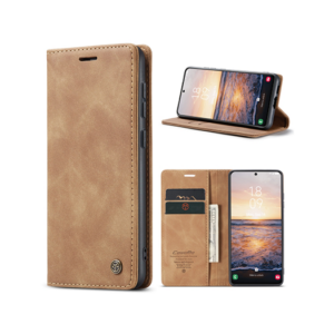 Samsung Galaxy S24 - CaseMe&trade; Noble Læder Etui / Pung - Brun - CaseMe