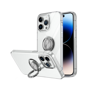 iPhone 15 Pro Max - DeLX&trade; Silikone Cover M. Ring - Gennemsigtig - DeLX&trade;