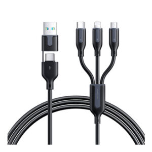JOYROOM&trade; 3-i-2 USB-A+USB-C til Lightning / USB-C / MicroUSB - 1.2M - JOYROOM