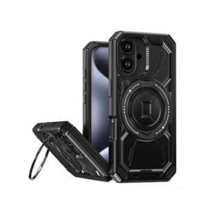 iPhone 16 - NX Pro&trade; Armor Cover V2 m. MagSafe - Sort - NX PRO