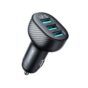 JOYROOM&trade; | 3 Port USB-A Oplader til Bil - 17W - Sort - JOYROOM