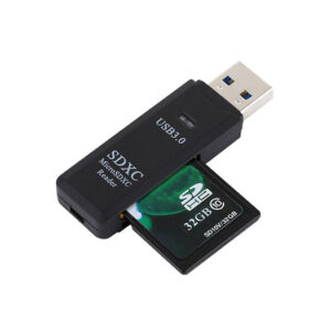 USB-A Til SD / TF Kortlæser - Sort - DeluxeCovers