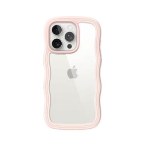 iPhone 15 Pro Max - DeLX&trade; Wave Frame Silikone Cover - Pink - DeLX&trade;