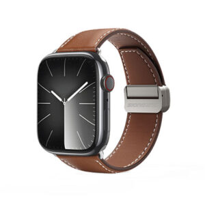 Apple Watch (38/40/SE/41/42mm) - DUX DUCIS® M-Buckle Ægte Læder Rem - Brun - DUX DUCIS